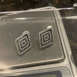 Authentic Pandora Geometric Earrings